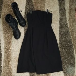 Strapless skater dress